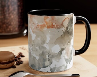 Abstract Pastel Mug, Gift for Her, Gift, Mug, Watercolor Pattern Mug, Everyday Mug