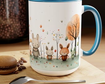 Easter Coffee Mug, Mug, Easter, Gift for Her, Gift, Easter Mug, Bunny Mug, Spring Mug, Nature Mug, Cute Easter Mug, Easter Gift Idea