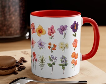 Tropical Flower, Flower Mug, Nature Mug, Floral Mug, Gift for Her,