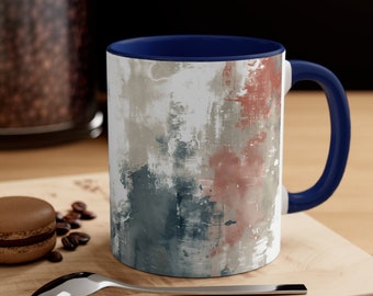 Abstract Pastel Mug, Gift for Her, Gift, Mug, Watercolor Pattern Mug, Everyday Mug