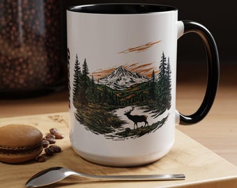 Oregon Coffee Mug, Nature Lover Gift, Wildlife Mug, Outdoor Adventure, Oregon Souvenir gift, Scenic, Hiking, PNW, Pacific Northwest gift
