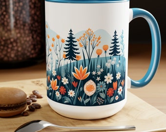 Easter Coffee Mug, Easter, Gift for Her, Gift, Easter Mug, Bunny Mug, Spring Mug, Nature Mug, Cute Easter Mug, Easter Gift Idea