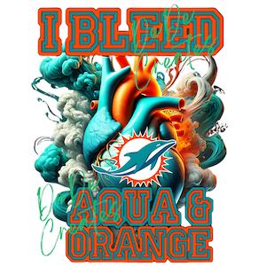 I Bleed Aqua and Orange/I Bleed Aqua