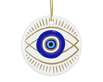 Boze oog Talisman hangend ornament, autospiegelornament, huis hangende decoratie, sleutelhanger charme, beschermingsspreuk