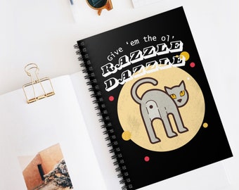 Funny Notebook, Funny Cat, Office Gifts, Stationary, Gifts for Him, Gifts for Her, Cat Mom, Spiral Notebook - Ruled Line