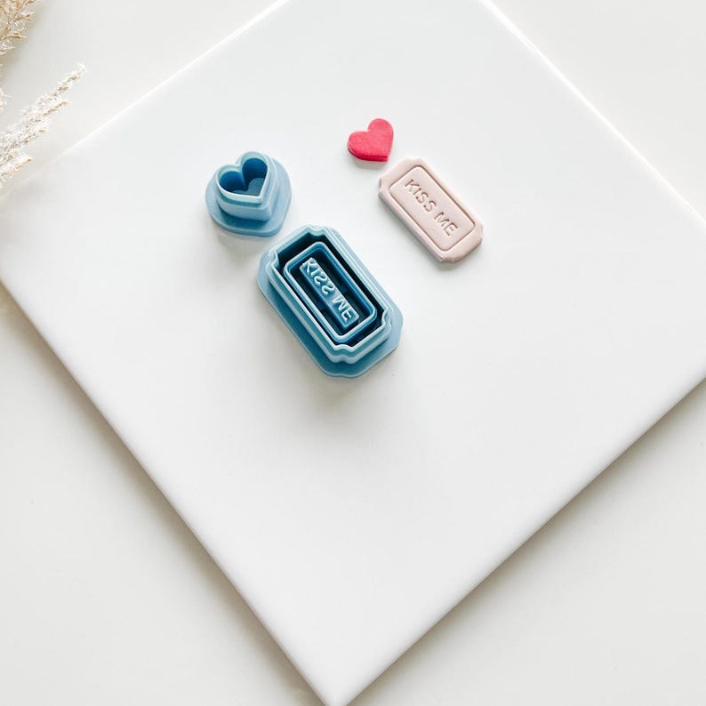 Valentines Day Cutters, Heart Cutters, Rose Cutters, Love Potion, Cupid, XO Letters, Unique, Cute, Polymer Clay