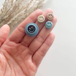Happy Face Clay Cutter, Stud Clay Cutters, School Polymer Clay Cutters