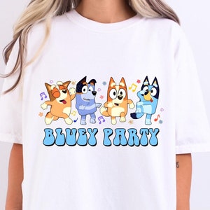 Bluey Friends Shirt, Christmas Family Blue Dog Shirt,Kids Bluey Party Shirt, Blue Dog Christmas Trip Shirt, Bluey Theme Sweatshirt