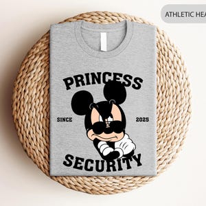 Comfort Colors® Princess Security Shirt, Back Front Shirt, Disney Princess T-shirt, Security Shirt, Vacation Matching Sweater, Disney World