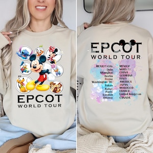 Comfort Colors Disney Epcot Shirt, Vintage Epcot 1982 Shirt, Vintage Disney Sweatshirt, Mickey And Friends Sweat, Disney Trip Matching Shirt