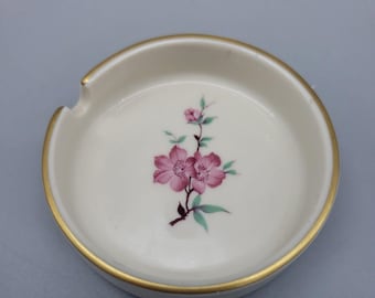 アンバーガラススクエアミッドセンチュリーモダンヴィンテージ灰皿3.25