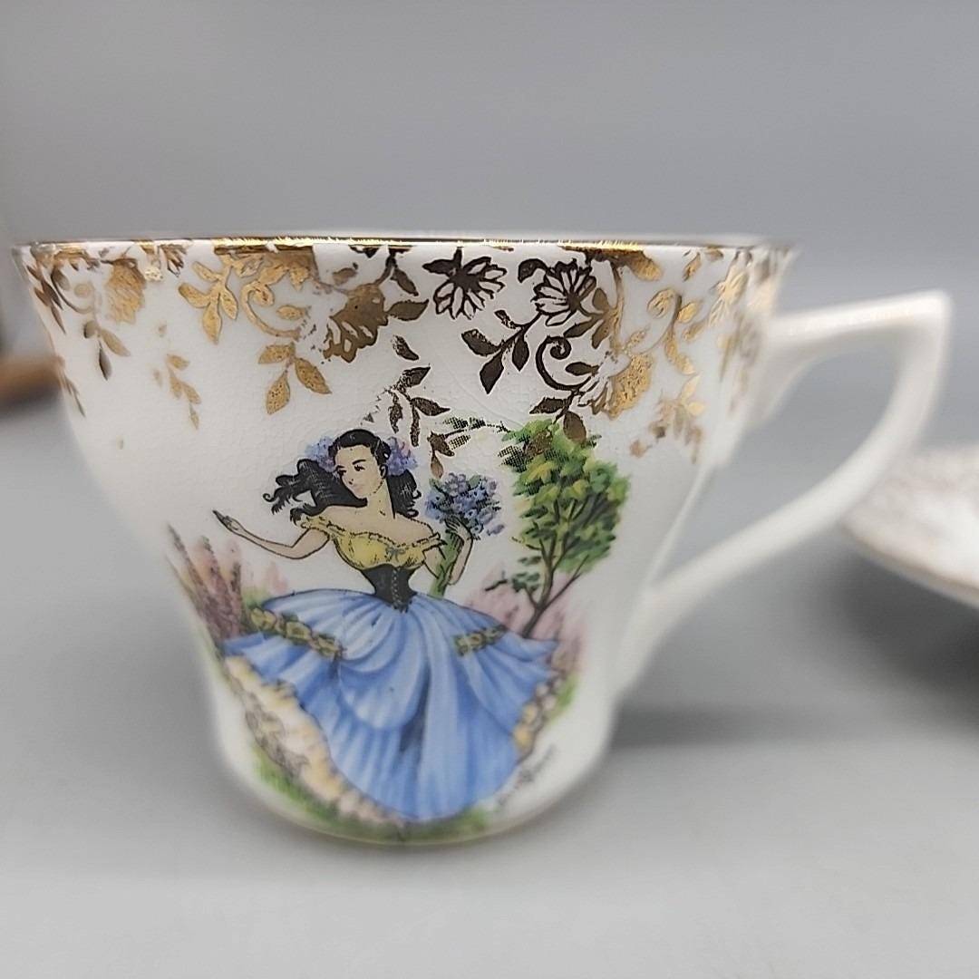 Vintage QUEEN'S Fine Bone China Cup & Saucer Victorian Made in
