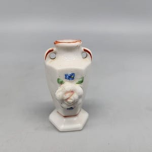 Vintage Miniature Vase With Beautiful Floral Design 2&quot; Occupied Japan