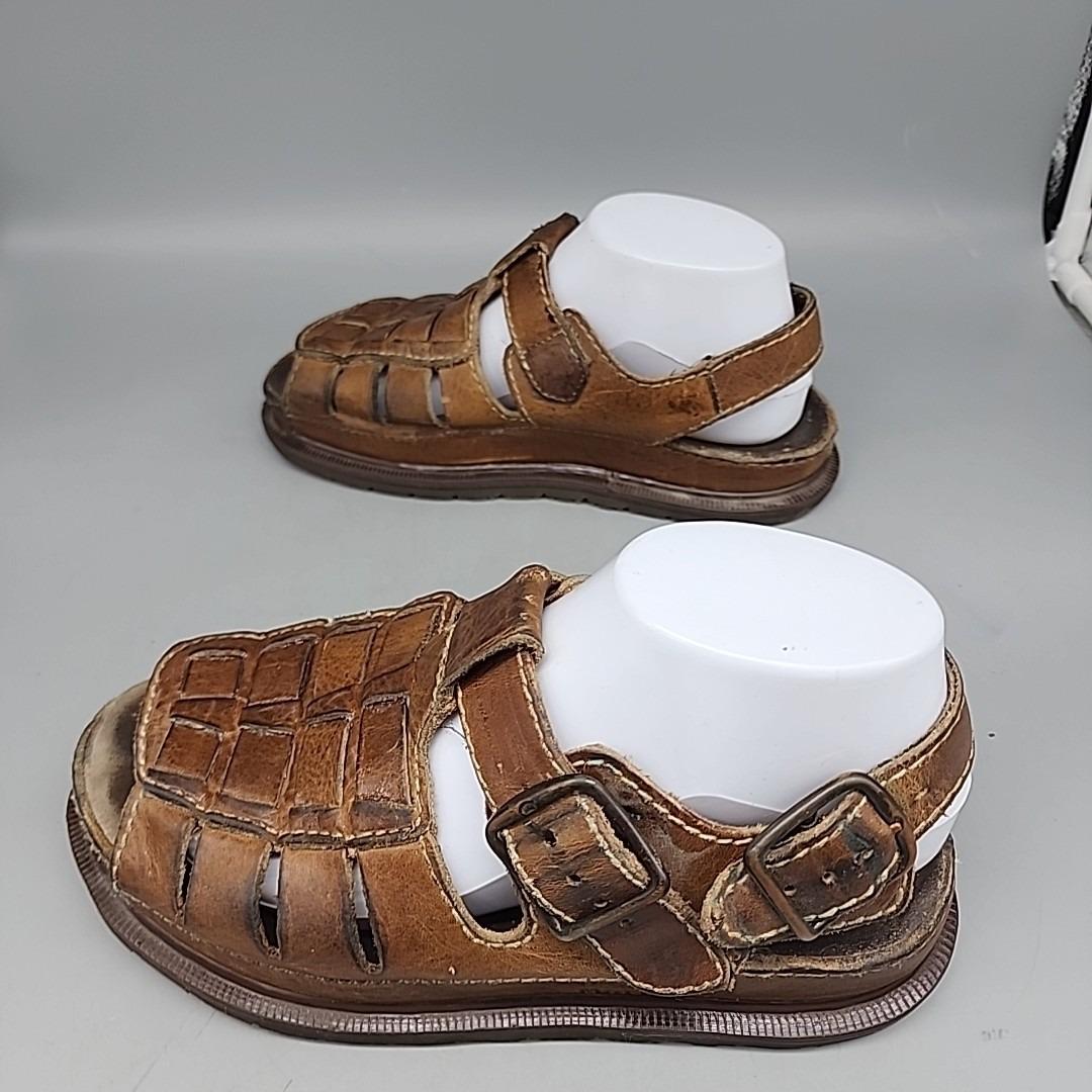Doc Dr. Martens Vintage Leather Fisherman Brown Sandals  display picture 3