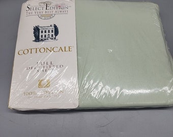 Vintage Select Edition Sweet Pea Full Deep Fitted Sheet For 54x75" 100% Cotton
