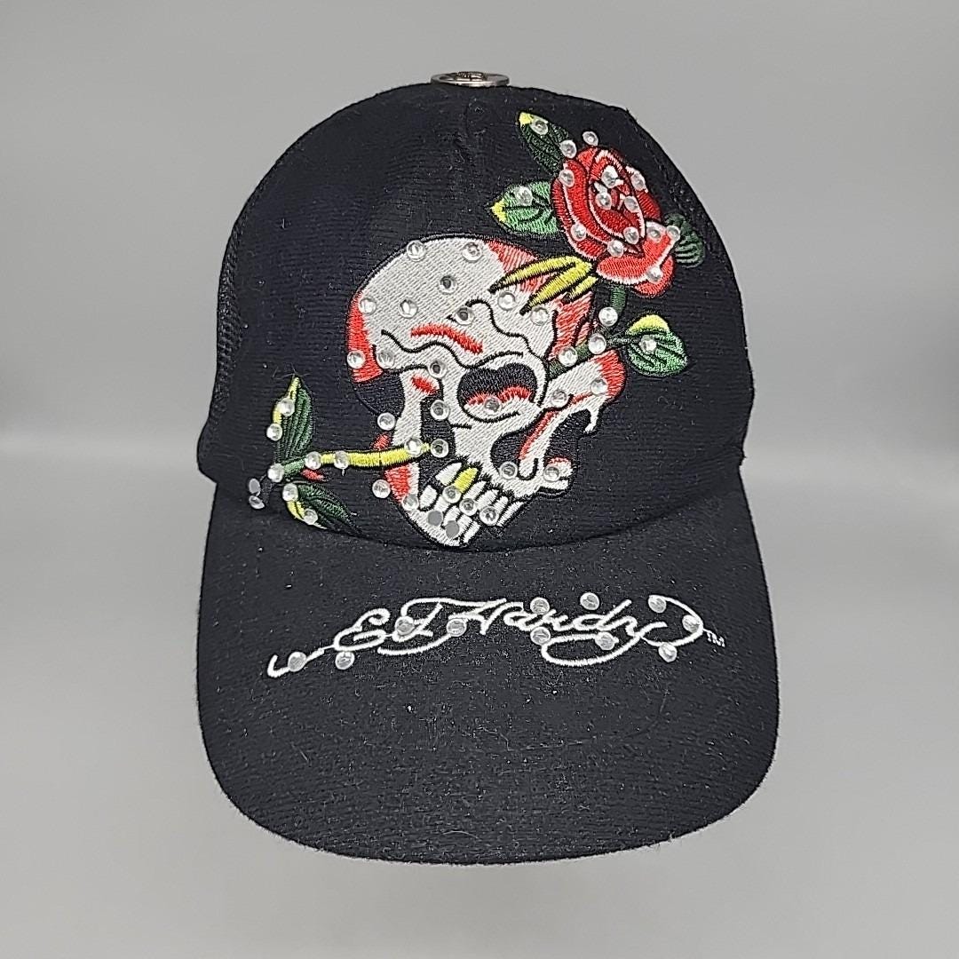 00s archive “Ed Hardy” logo cap grunge Vintage ed hardy cap - Gem