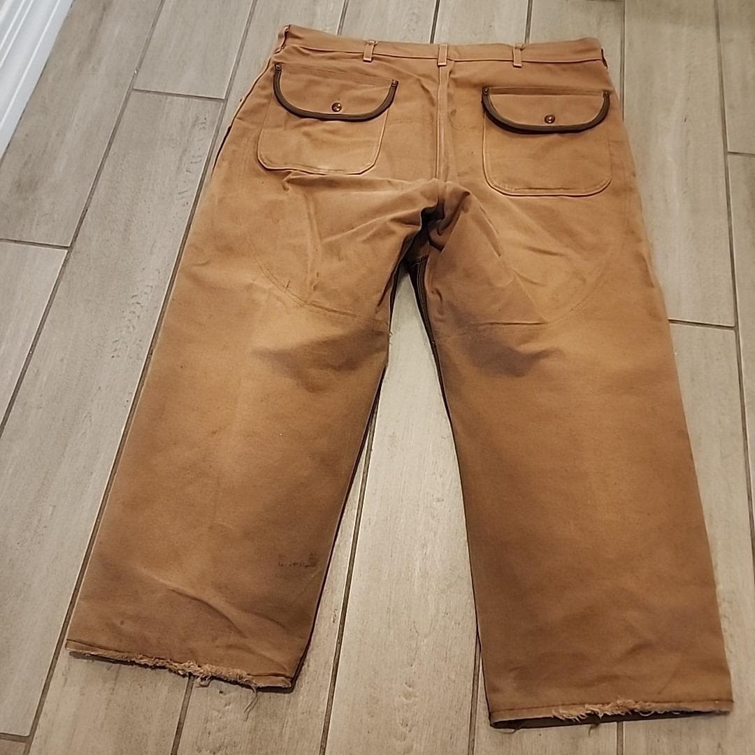パンツ 80's carhartt Western chino pants Carhartt 80s USA Duck Fabric Nylon Work Brush Pants Brown Size 42