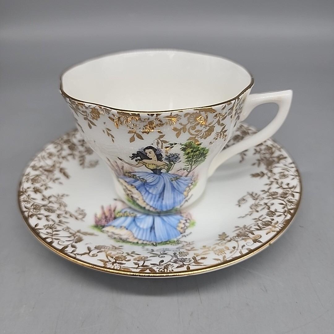 Vintage QUEEN'S Fine Bone China Cup & Saucer Victorian Made in