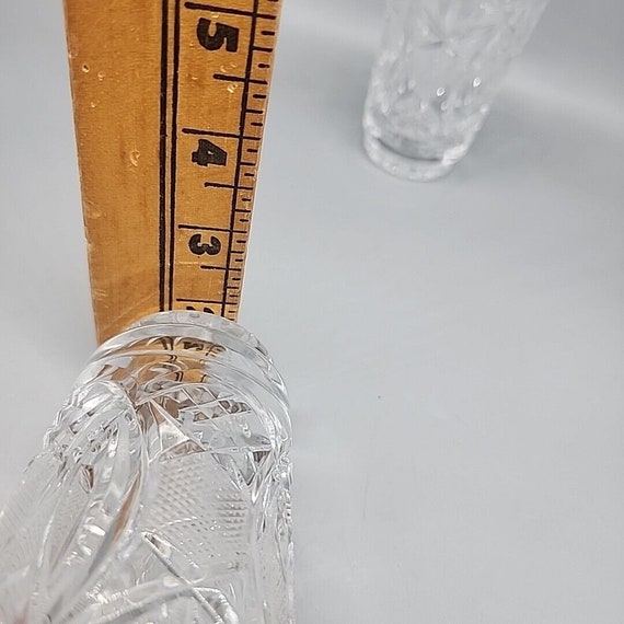 Lot de 4 verres à eau en cristal taillé vintage