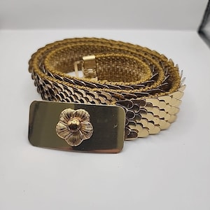 Vintage Gold Fish Scale Belts - Etsy display picture 2