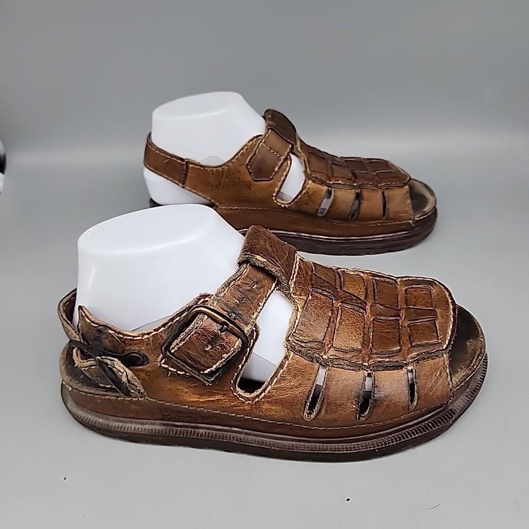 Doc Dr. Martens Vintage Leather Fisherman Brown Sandals  display picture 1