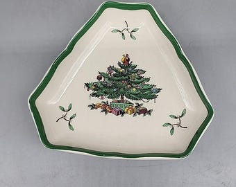 thumbnail image 2 of Spode Christmas Tree Serving Bowl, Ceramic, Multi-Colour 2 of 11