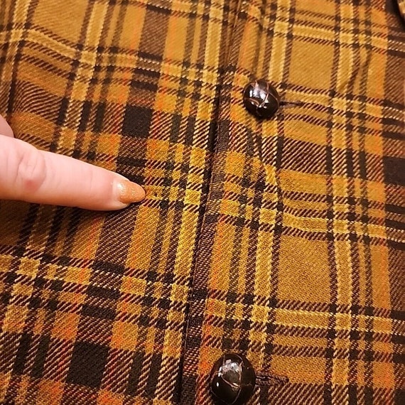 vintage pendleton jacket Blazer Mens M 60s Brown … - image 6