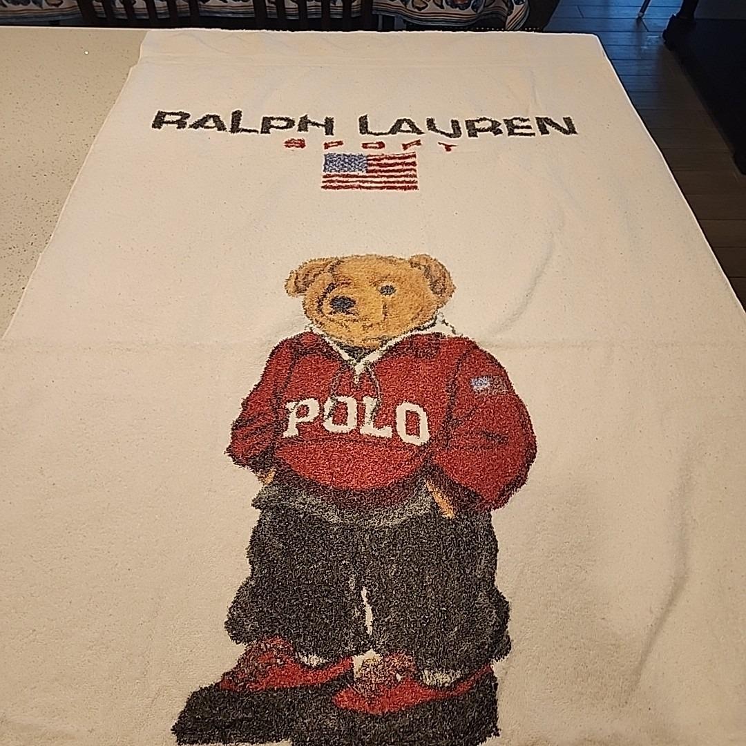 Vintage 90s Ralph Lauren Polo Sport Bear Beach Towel 35x71 - Etsy