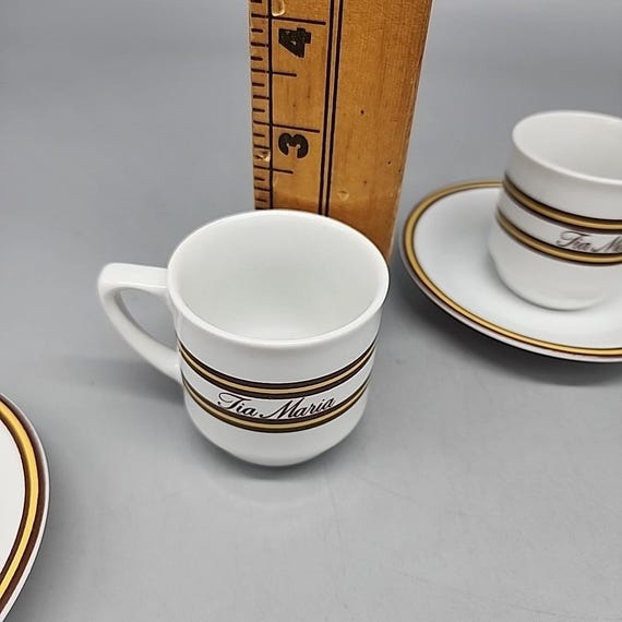 Tia Maria Demitasse Cups & Saucers Set of 2 – Schmidt Porcelana