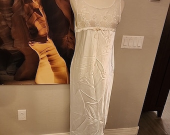 vintage california dynasty nightgown Large White Sleepwear Pj Gown