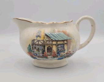 Vintage Sandland Ware Hanley England 6 Oz Creamer Porcelain Cottage