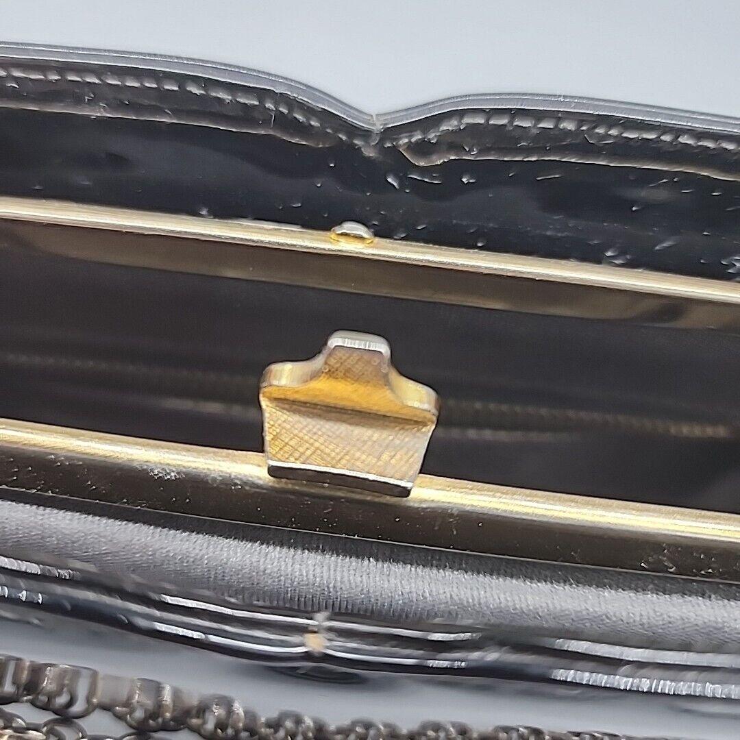 Vintage Julius Garfinckel Washington DC Purse Bag Gold Metal Kiss