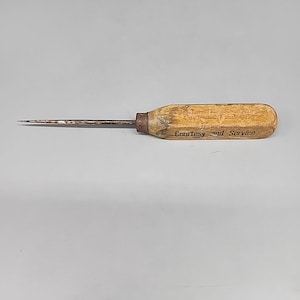 Vintage Ice Pick wood handle