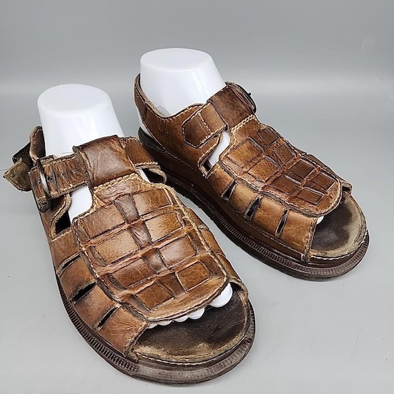 Doc Dr. Martens Vintage Leather Fisherman Brown Sandals  display picture 1
