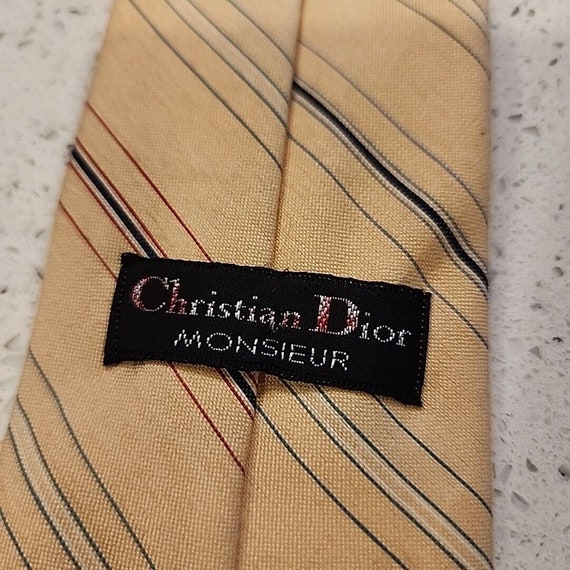 2 Vintage Christian Dior Black Yellow Designer Me… - image 5