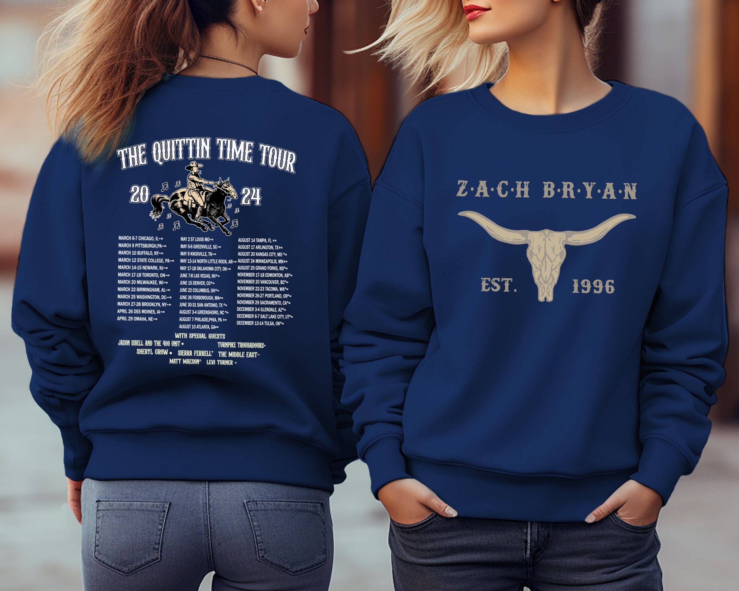 Zach Bryan The Quittin Time Tour 2024 Sweatshirt, Zach Bryan 2024 Concert