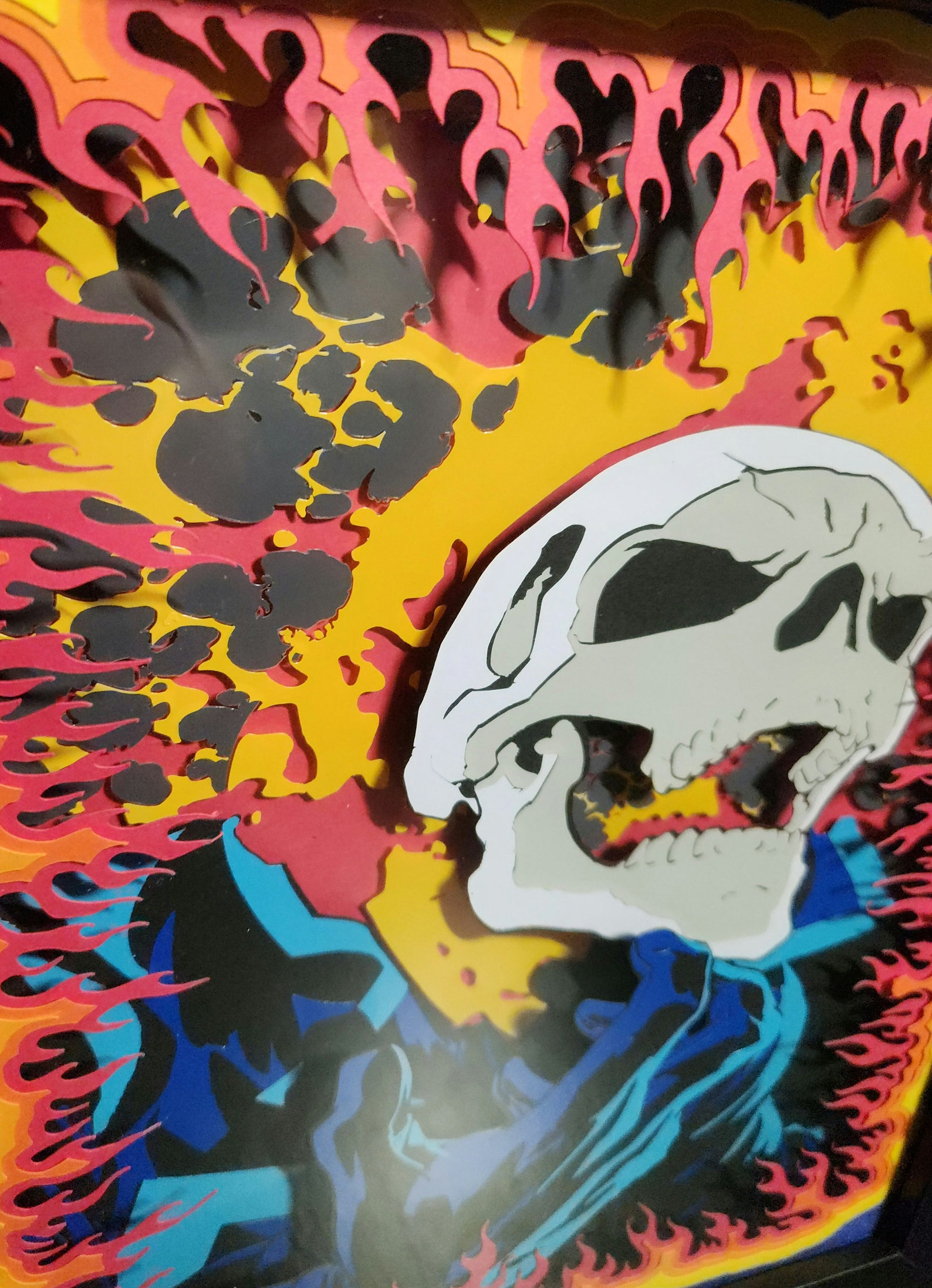 Ghost Rider 8x 10in Shadow Box/light Box Led - Etsy