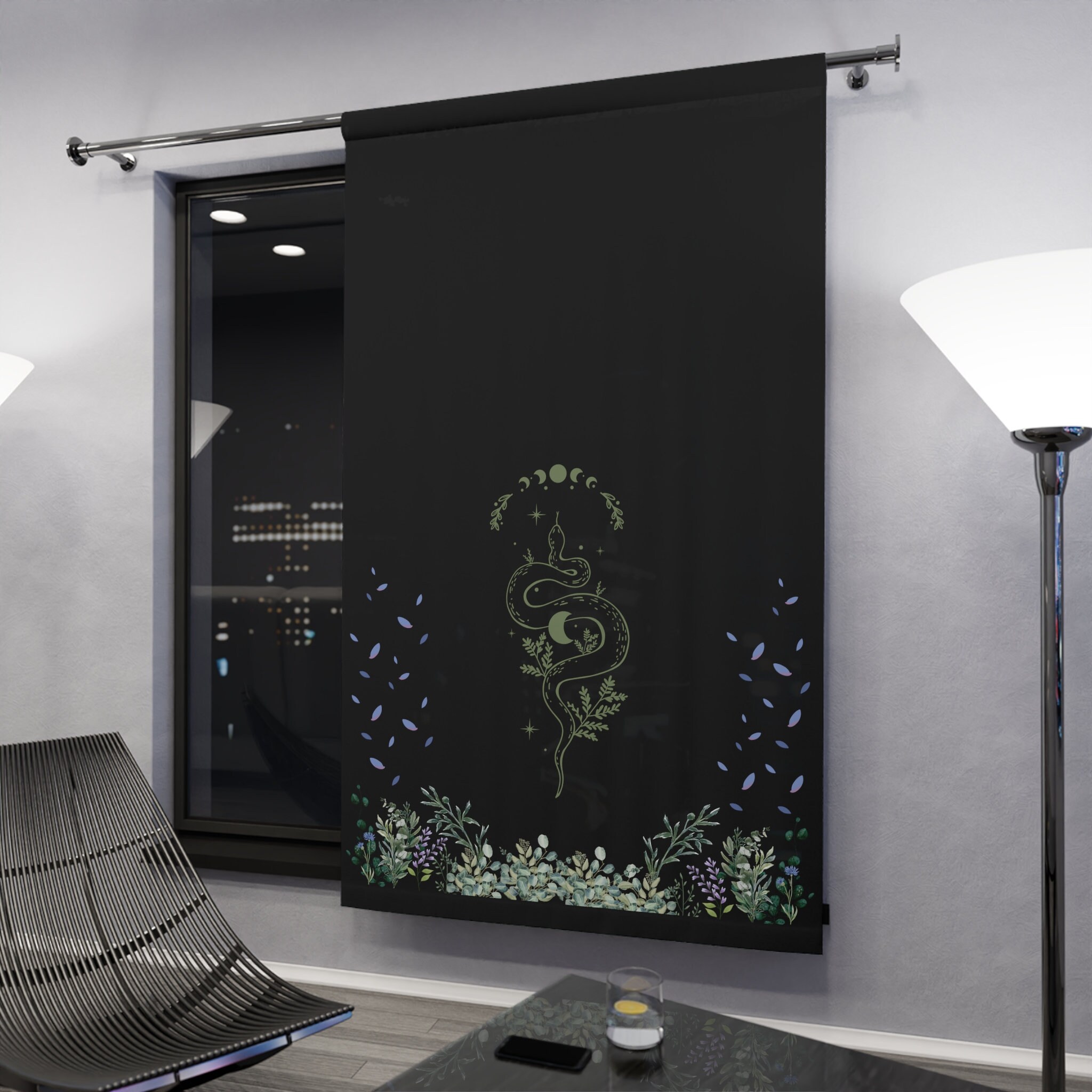 Whimsy Goth Bedroom Dark Aesthetic Curtain - Etsy