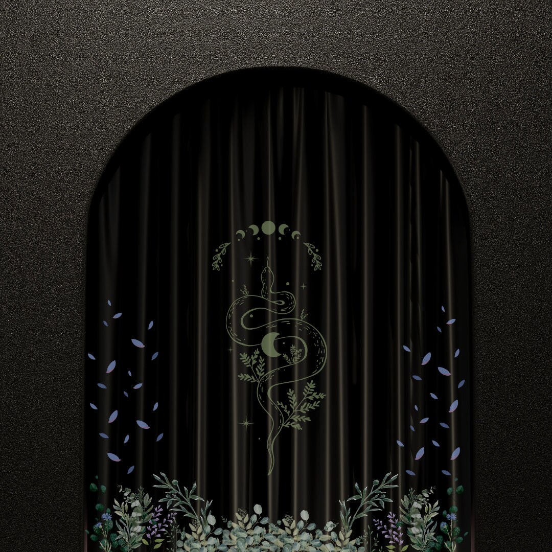 Whimsy Goth Bedroom Dark Aesthetic Curtain - Etsy