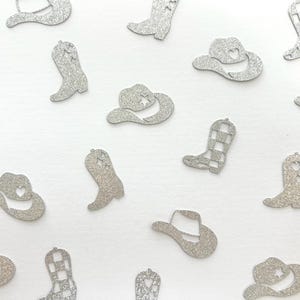 Cowgirl Cowboy Boot Hat Confetti Disco Cowgirl Bachelorette Party Decor Birthday Party Nashville Bridal Shower Last Rodeo Toast on the Coast