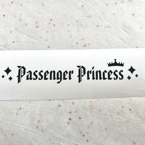 Passenger Princess Mirror Decal Car Sticker Gift for Her Girlfriend Gift Water Bottle Decal Laptop Decal Car Decal Mirror Sticker Gift Set 画像 8