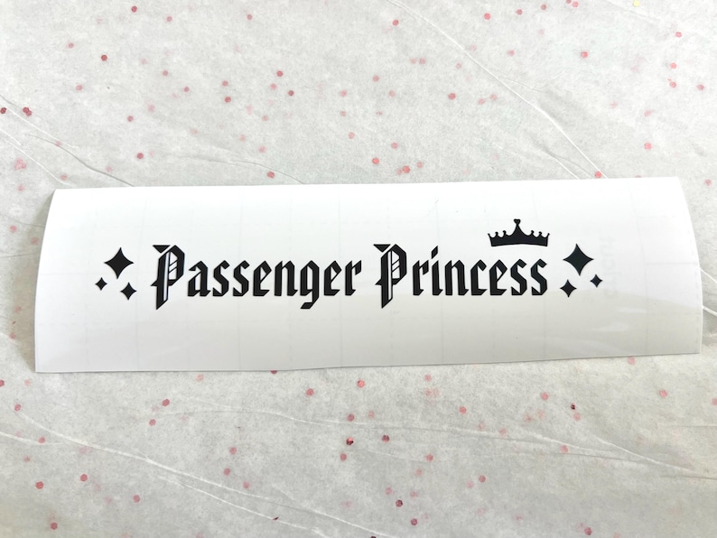 Passenger Princess Mirror Decal Car Sticker Gift for Her Girlfriend Gift Water Bottle Decal Laptop Decal Car Decal Mirror Sticker Gift Set 画像 8