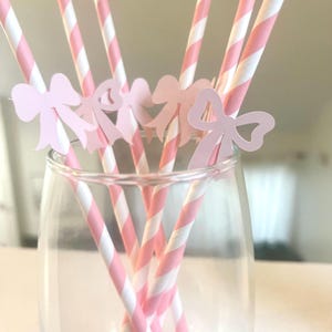 Lazo de coqueta Pajitas de papel Decoración para despedida de soltera Fiesta de cumpleaños Vasos para bebidas para despedida de soltera Ella está atando el nudo El último brindis en la costa
