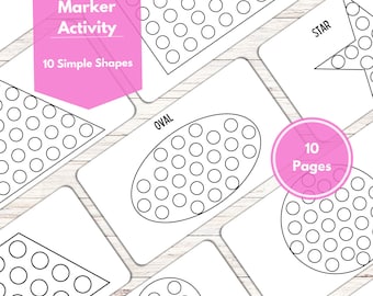 Shape Dot Marker Activity for Toddlers and Preschoolers (Digital Download)
