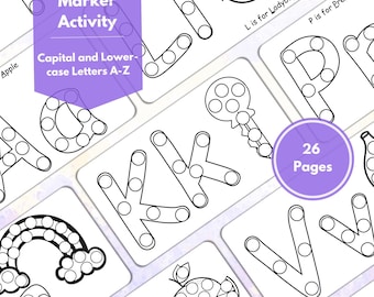 Alphabet Dot Marker Activity for Toddlers and Preschoolers (Digital Download)