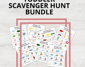 Scavenger Hunt Bundle for Toddlers and Preschool (Digital Download)