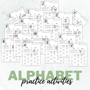 Reconocimiento de letras, letras mayúsculas, práctica del alfabeto, aprendizaje para niños en edad preescolar y de corta edad, encontrar la letra, identificar la letra, letra del día