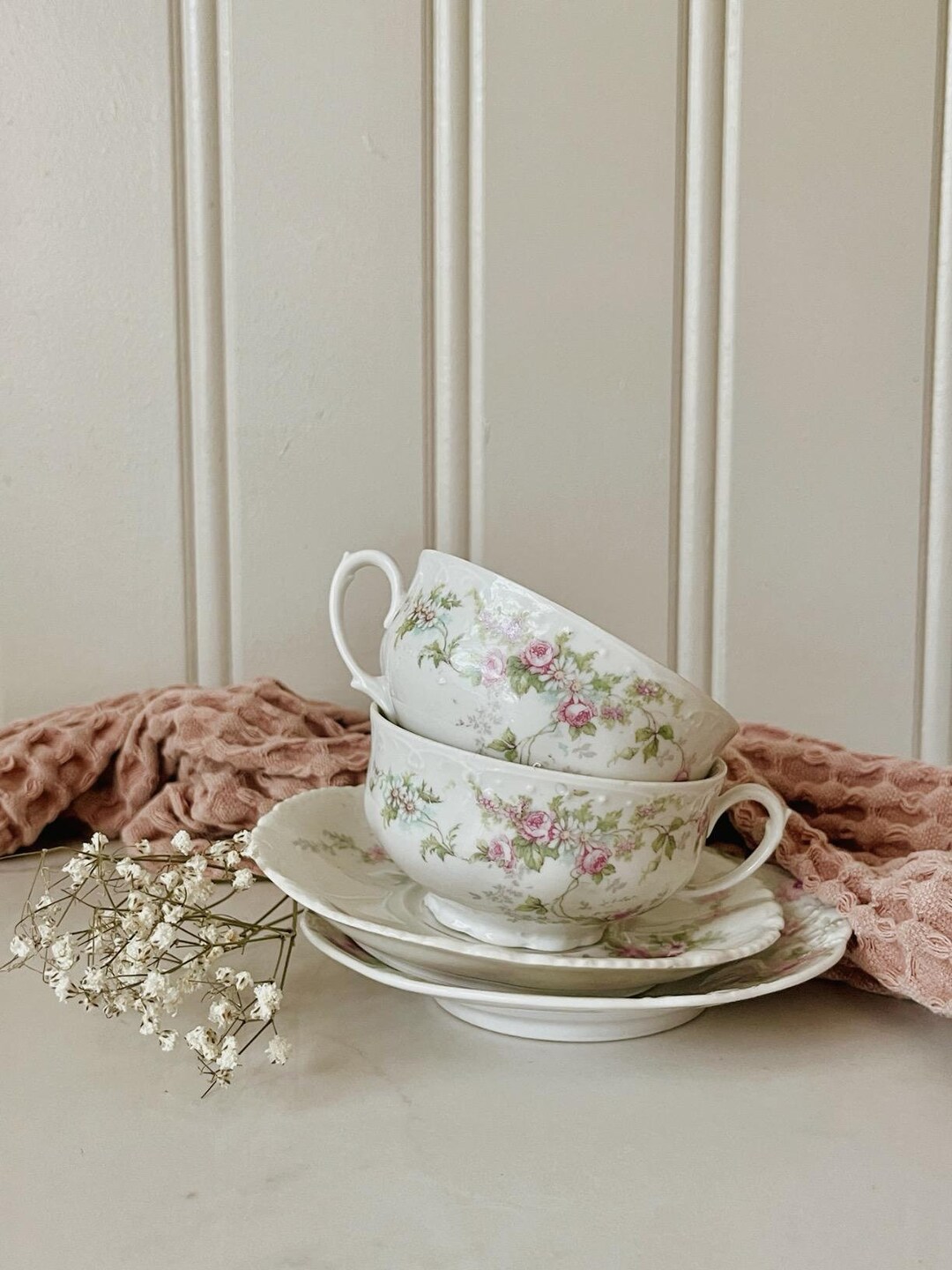 Pair of Antique Late 19th, Early 20th Century M.Z. Austria Tea Cups ...