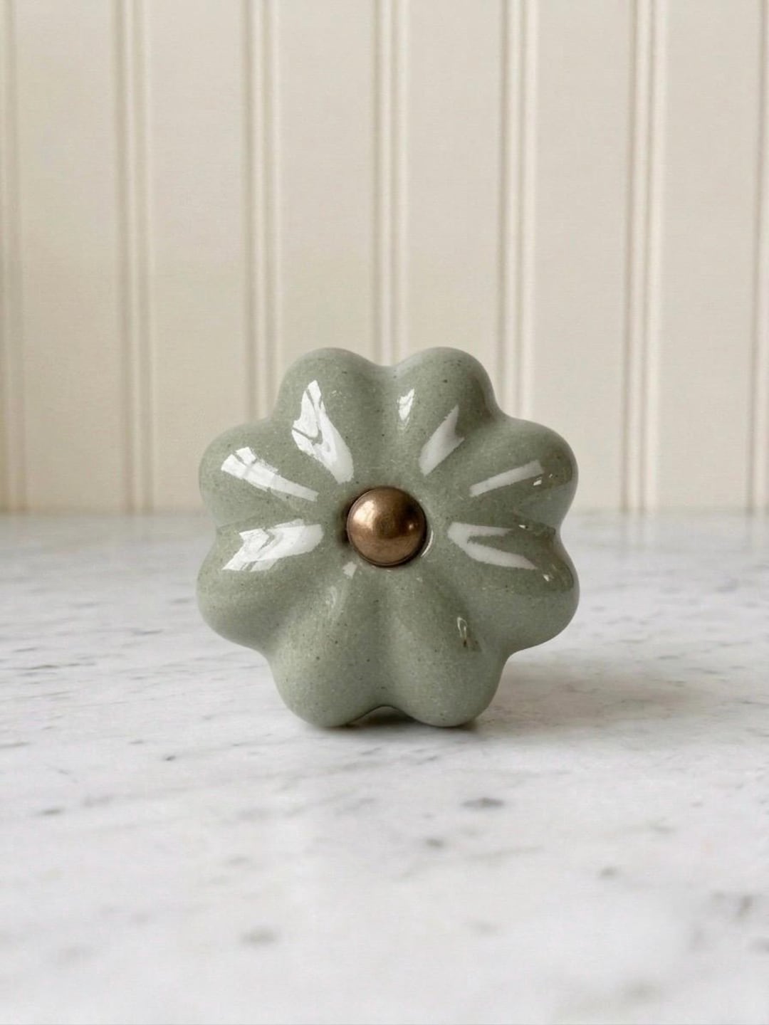 sage green dresser knobs Ceramic Flower Knob • Floral Cabinet Drawer Pull, Hardware, English Cottage collection_Linz_Extra15andBelow_0609
