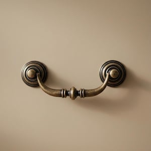 Puxadores de alça de bronze antigo